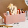 Desktop Makeup Brush Holder 3 Grids Cosmetics Storage Rack Eyebrow Pencil Makeup Brushes Organizer Holder Brush Pot