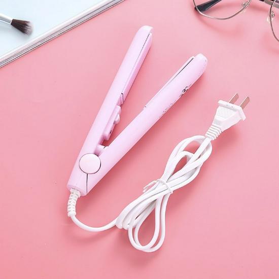Симпатичные портативные профессиональные щипцы для завивки волос двойного назначения — выпрямление, завивка и создание воздушной челки с помощью щипцов для завивки Splint