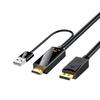 4K HDMI-compatible To DisplayPort DP Converter Cable HDTV Male To DP Female Adapter Conversion Cable for Laptop PS5 Xbox Monitor