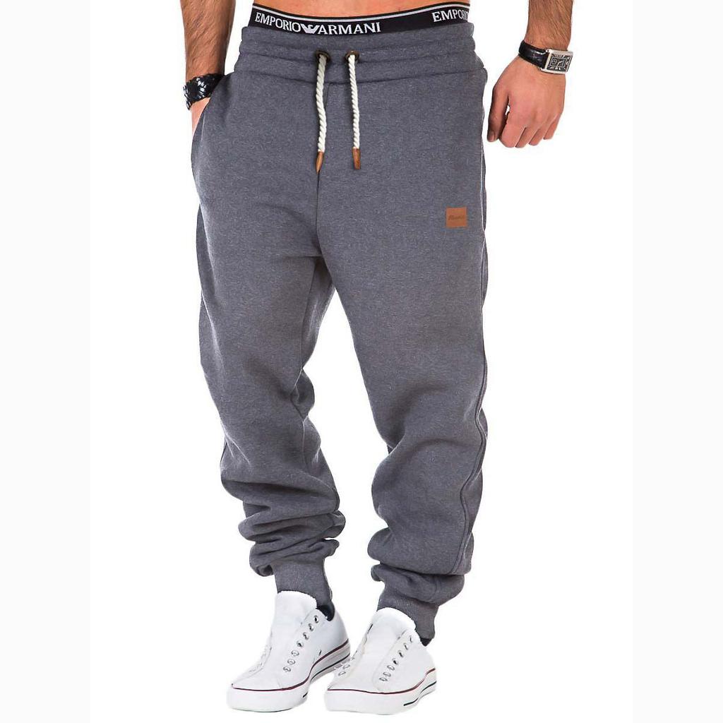 Spring Men's Casual Lace-Up Sports Pants