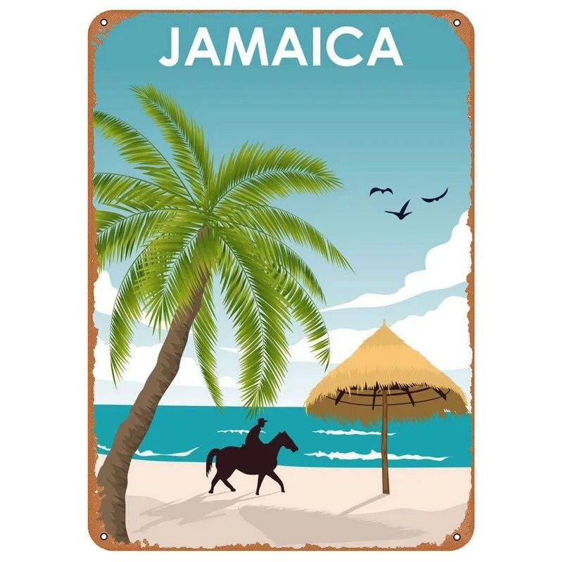 New York Paris Great Wall World Famous Building Metal Tin Signs Posters Plate Wall Decor for Bars Man Cave Cafe Clubs Home