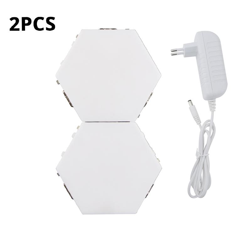 Квантовая лампа, светодиодная панель, магнитные шестиугольники, модульный сенсорный сенсорный светильник, DIY настенное креативное украшение, светодиодная краска