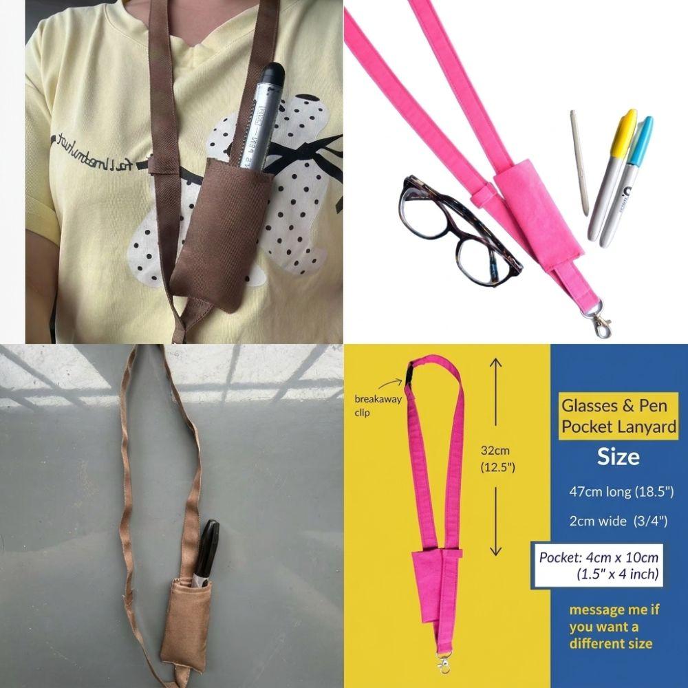 Pen Holder Design Pen Holder Lanyard Adjustable Strap Nylon Pen Lanyard For Teachers