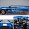 Масштаб 1/24 Mustang Shelby GT500, литая под давлением модель автомобиля, игрушечный автомобиль с откатным механизмом, звуком и светом для детей, коллекция подарков для мальчиков и девочек