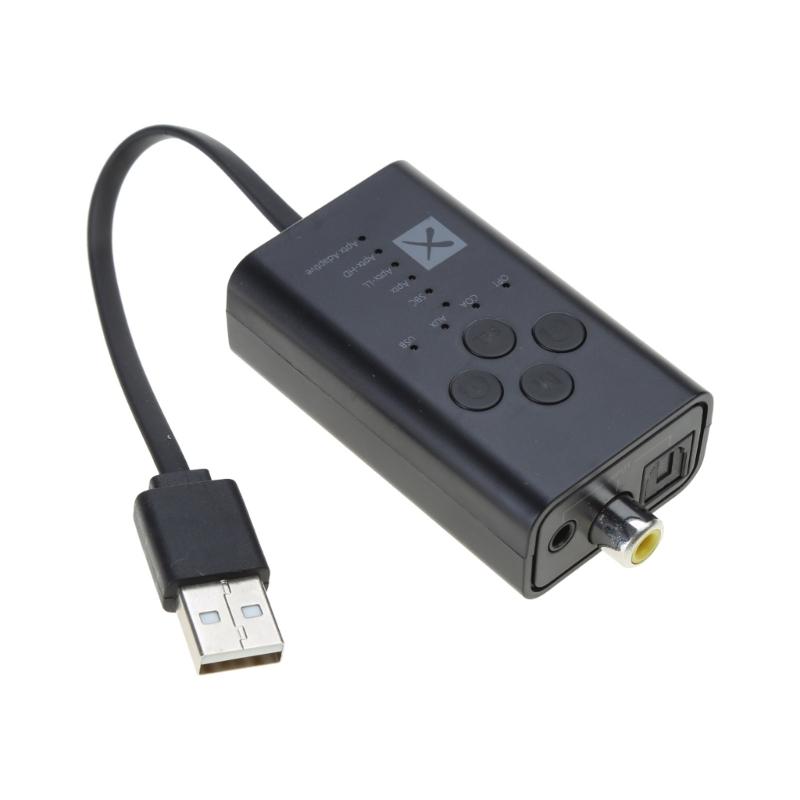 Портативный - совместимый 5.2 передатчик aptX LL - адаптивный USB 3.5 AUX - оптоволоконный коаксиальный музыкальный адаптер