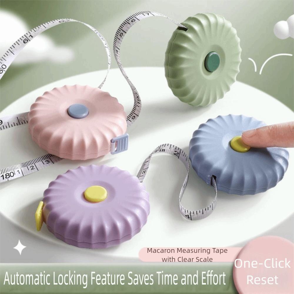 Multifunctional 2M Tape Measure One Click Rebound Body Measurements Clothing Tailor
