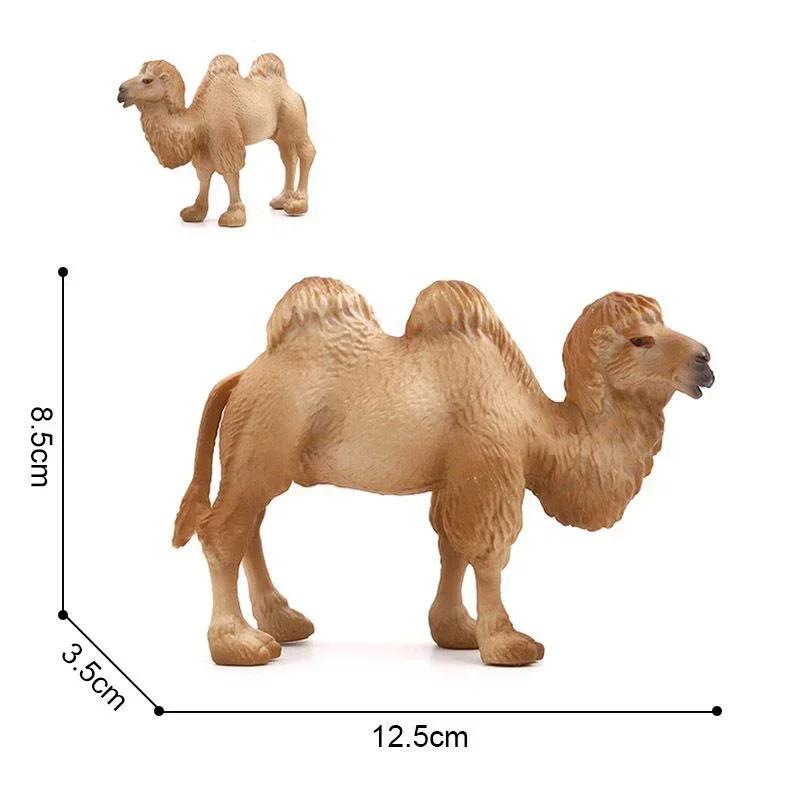 Реалистичная модель верблюда Solid Dromedary Bactrian Статическая игрушка Украшение Домашний декор
