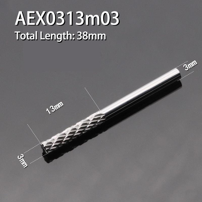 Вращающийся напильник из вольфрамовой стали 1 шт., паз для буля с лезвием сверху, цилиндрическая фреза из твердосплавного сплава, тип колонны 3-16 мм