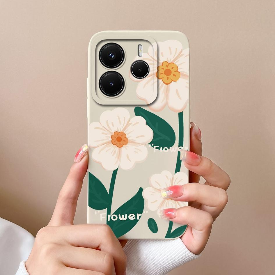 Чехол для телефона Redmi Note 11 12 14 12S 12R 12Turbo 11S 11E 11T 14S Pro Plus 4G 5G Роскошный цветочный жидкий силиконовый защитный чехол для камеры для Redmi Capa