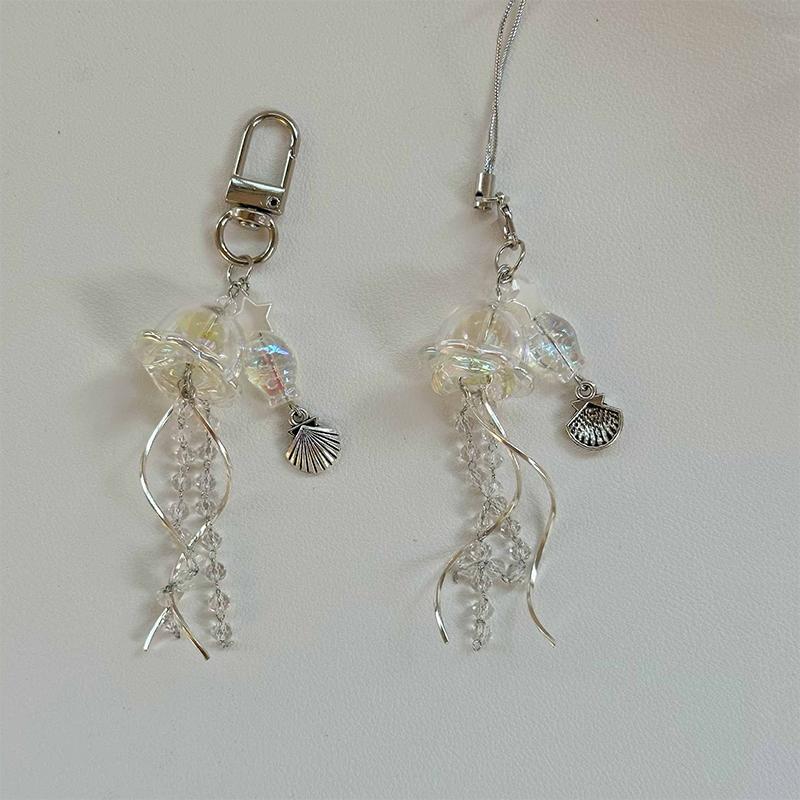 Y2K Медуза Мобильный Телефон Шнурок Эстетическая Кисточка Телефон Брелок Стильный Девчачий Брелок Подвеска