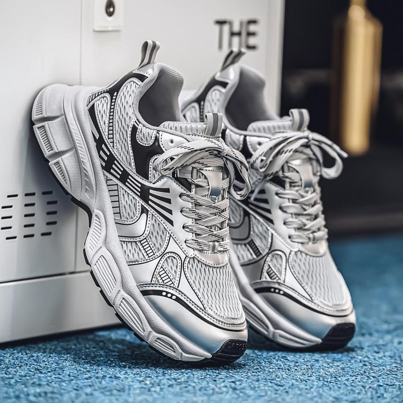 Новая мода мужская обувь Four Seasons удобная обувь для студентов и мальчиков трендовые мягкие подошвы дышащие повседневные кроссовки для бега