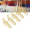 100 Pcs Anti Slip Fancy Paperclips Gold/ Green Small Paper Clips Cute Cool Paper Clips  Office