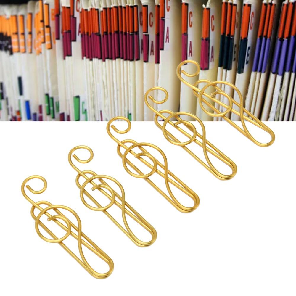 100 Pcs Anti Slip Fancy Paperclips Gold/ Green Small Paper Clips Cute Cool Paper Clips  Office