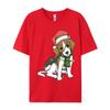 Beagle Christmas Tree Decoration Funny Tshirt Unisex T Shirts Gifts Print Tshirts Casual Plus Size Tops Tee