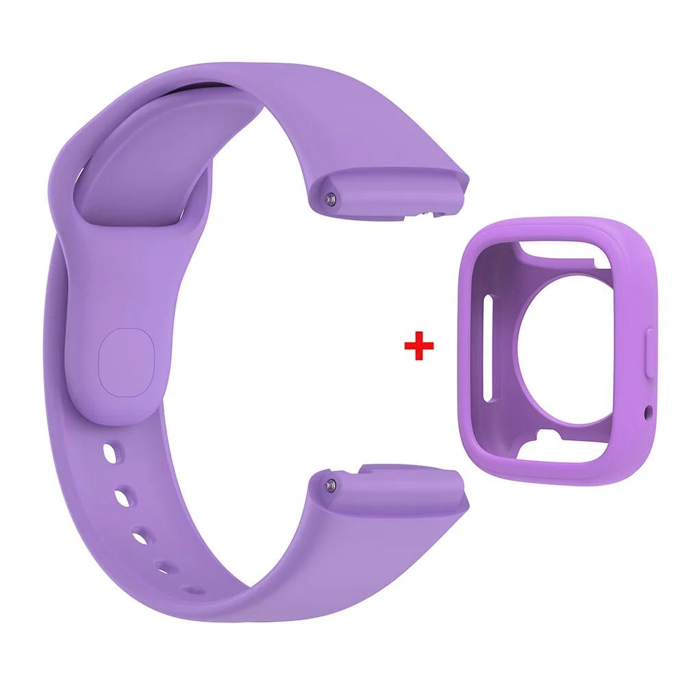 Силиконовый ремешок для Redmi Watch 3 Active/Lite браслет ремешок + защитный чехол