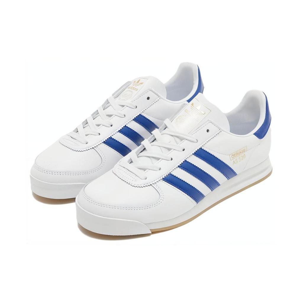 adidas Оригинальные As 520 Удобные Прочные Дышащие Низкие Повседневные Кроссовки Унисекс Белый Синий IG0262