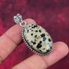 Dalmation Handmade Gemstone Pendant, 925 Solid Sterling Silver Pendant Unique Design Jewelry, For Women