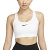 (WMNS) Спортивный бюстгальтер Swoosh со средней поддержкой 'Белый' Женский DX6822-100