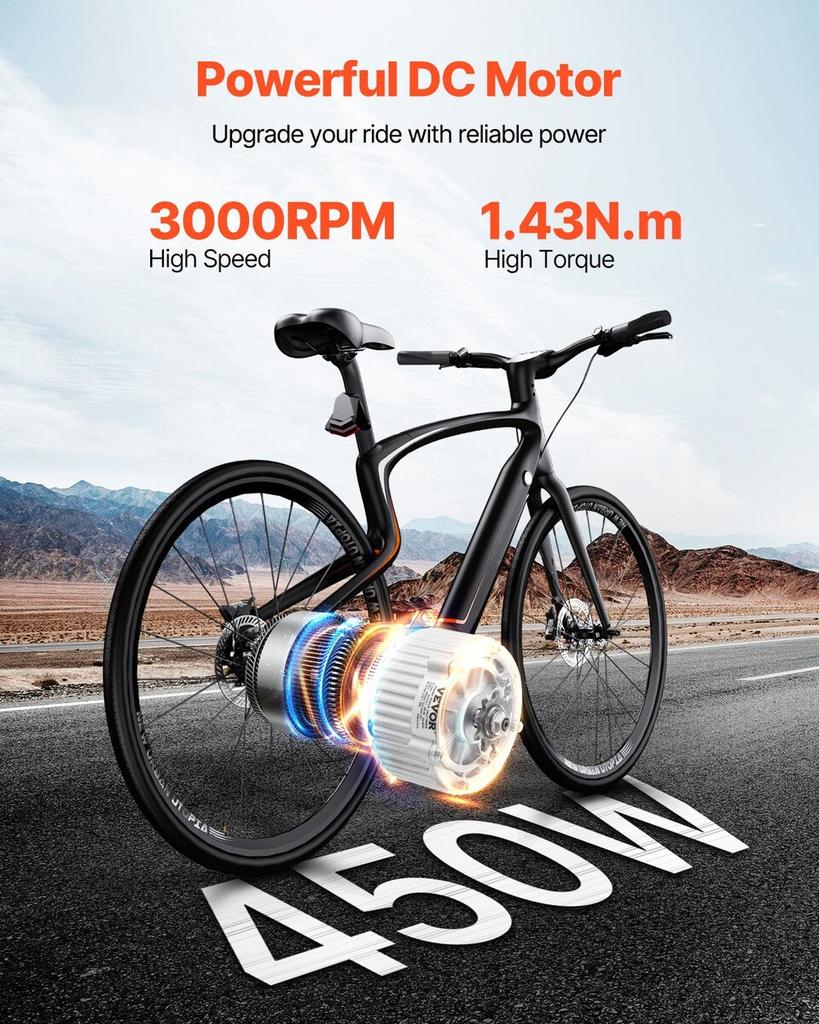 450W Electric Brushed DC Motor Kit 36V 3000rpm Motor with Speed Controller