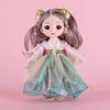 Цветной Свет Кукла Сяо Мэнмэн Костюм Принцессы Девочка Наряжать 13 Шарниров 6 Дюймовая Кукла Игрушка Игровой Дом