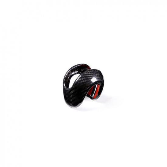 Hard Carbon Fiber Car Gear Shift Knob Sticker For Porsche Macan 2024