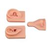 Silicone Piercing Practice Model Simulation Soft Flexible Nose Ears Model for Display Teaching Light Skin Color