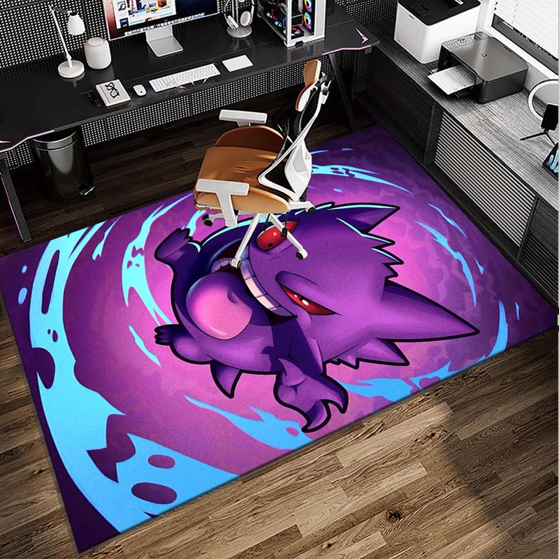Gen-gar Neon Adventure Office Rug Chair Mat, Game Carpet, Suitable for Front Door, Bedroom, Living Room, Desk, Holiday Gift
