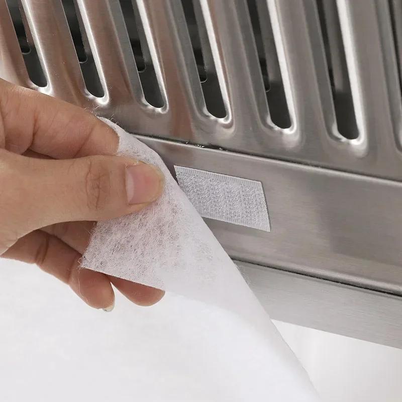 Кухонная вытяжка антижировой фильтр сегментированная нетканая маслопоглощающая наклейка одноразовая утолщенная мембрана фильтра масляного дыма