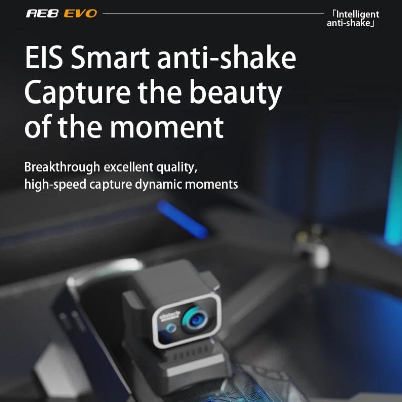 AE8 EVO GPS Drone 8K Professional HD Three Camera with Screen 5G WIFI 360°Obstacle Avoidance Brushless Rc Quadcopter FPV 5G WIFI Transmission UAV
