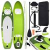 VidaXL Inflatable SUP Board Set Paddleboard Surfboard Paddleboard Outdoor Repair Kit Green 93383