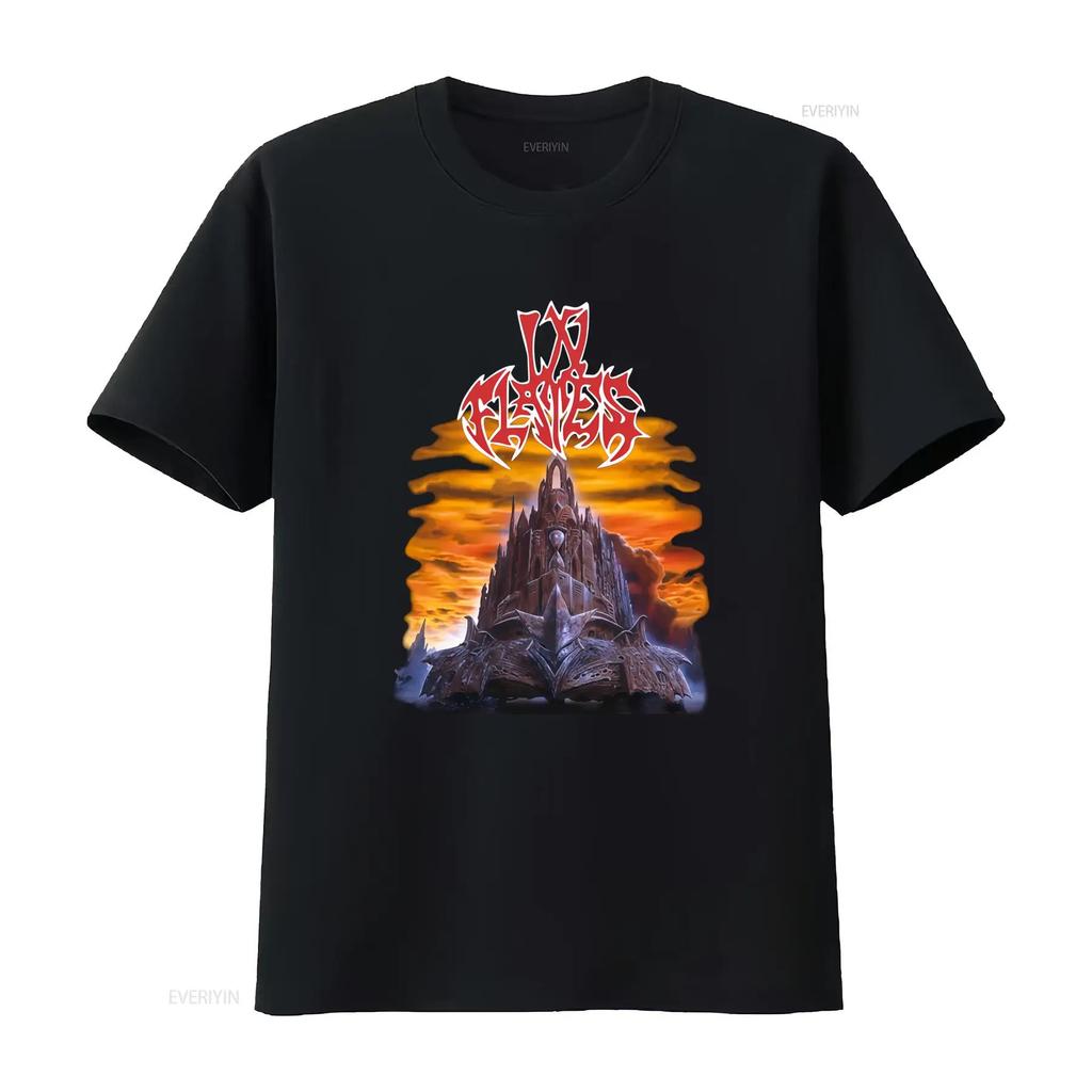 In Flames T Shirt The Jester Race Rock Concert Vintage Design Heavy Metal Band vintage Washed Versatile Slightly Unisex Soft