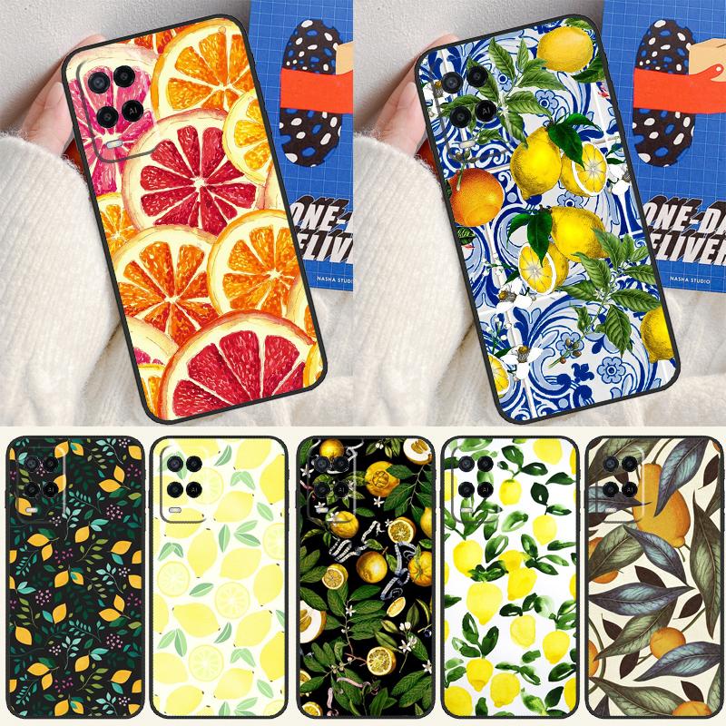 Летний Фруктовый Лимон Для Oppo A74 A94 A54 A80 A78 A98 A40 A60 A18 A38 A58 A15 A17 A77 A57S A16 A76 A96 Чехол для Телефона