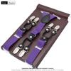 Unisex 2.5cm Six-Clip Elastic Business Suspenders