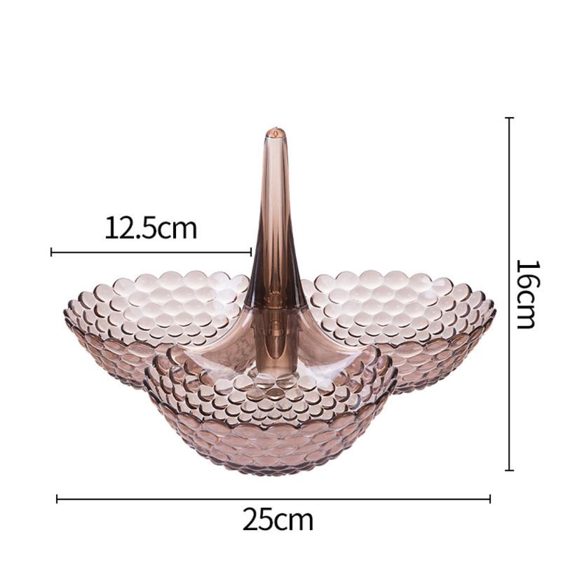 Съемная тарелка с фруктами, бытовая тарелка для закусок, посуда, поднос для десерта для гостиной