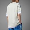adidas Футболка Originals Striped Logo с вышитым круглым вырезом и коротким рукавом для мужчин, белые топы IJ9086