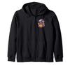 Halloween Skeleton Witch Bat Hat Pumpkin Horror Scary Zip Hoodie