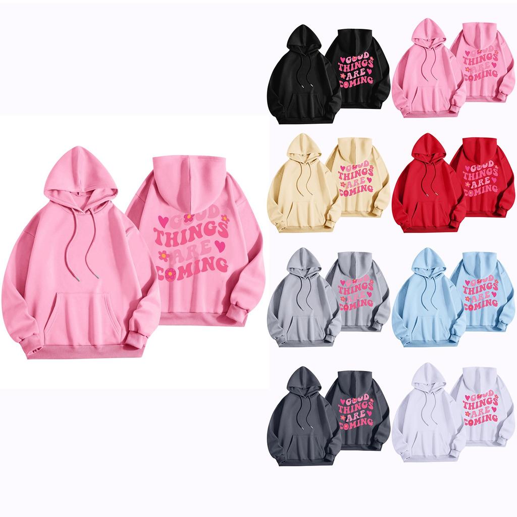 Женская модная повседневная универсальная повседневная толстовка с капюшоном, повседневная толстовка с длинными рукавами и нашивками сверху