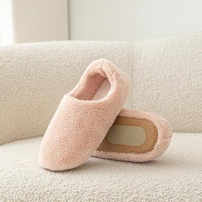 Женские плюшевые тапочки Youtiao с нескользящей подошвой - Бесшумный стиль, Теплые для осени/зимы, Подходят для японского деревянного пола
