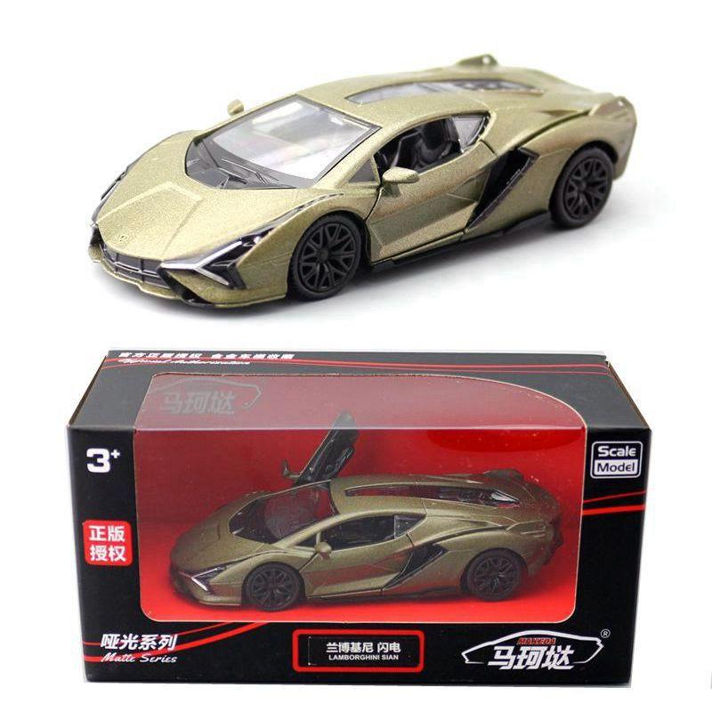 1/36 Scale Lamborghini Sián FKP37 Casting Car Model, Zinc Alloy Toy Car for Kids, Pull Back Vehicles Toy Car for Toddlers Kids Boys Girls Gift