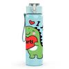1PC Dino I Love Heart Text 750ml Color Plastic Sports Water Bottle Leakproof Flip Straw Lid Suitable for Sports Office Home Use