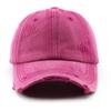 Hat Women's Spring and Summer Washed Ripped Denim Solid Color Light Board Cap Outdoor Men's Travel Sunscreen Shade Baseball Cap