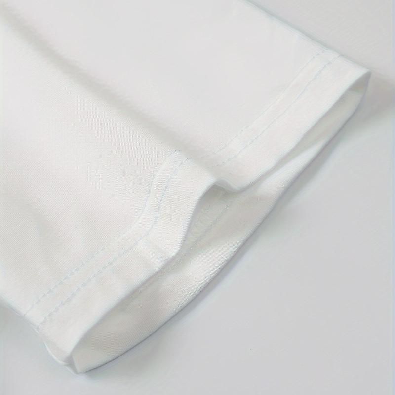 Men's Polyester Short Sleeve T-Shirt, Quick-Dry Breathable & Lightweight, Perfect for Daily Commute & Casual Wear