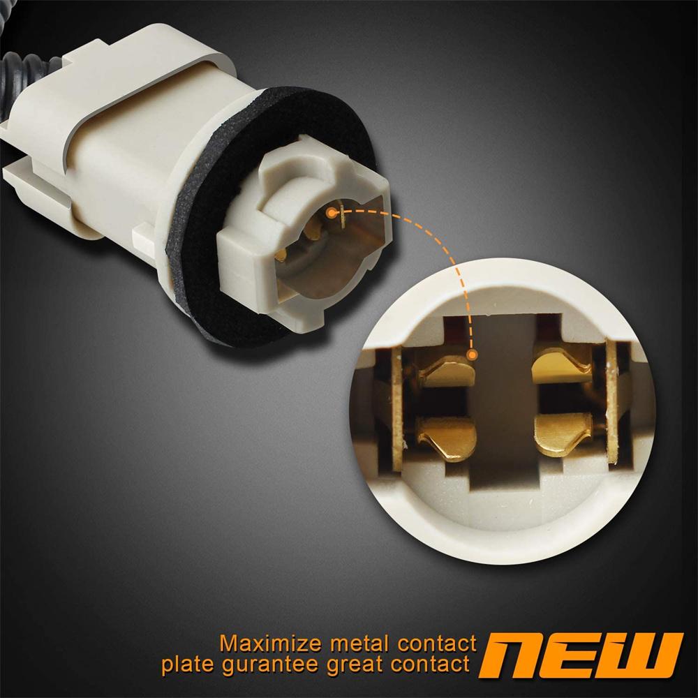 2Pcs License Plate Light Wire Harness Socket For 90-97 Ford Ranger F Super Duty