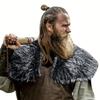 Style Viking Fur Cloak Shawl Medieval Warrior Fur Fur Halloween Play Costume Fur Collar
