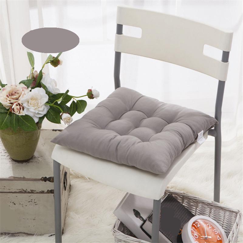 Утолщенная однотонная подушка для стульев в офисе, мягкая подушка для компьютерного сиденья, татами, подушки для квадратных стульев в гостиной, коврики
