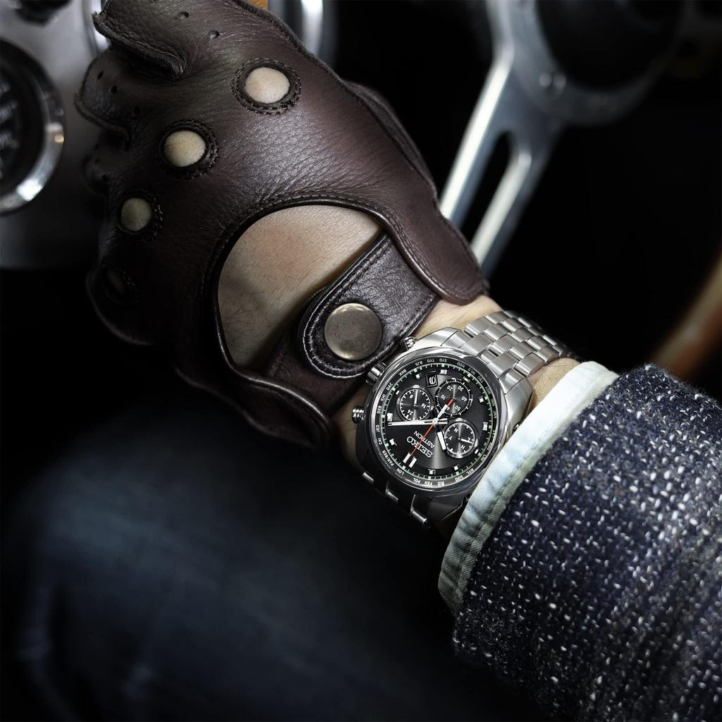 Часы Astron ORIGIN Series Solar Radio 8B92 Chronograph Titanium SBXY027 Silver [Seiko Watch] Мужские