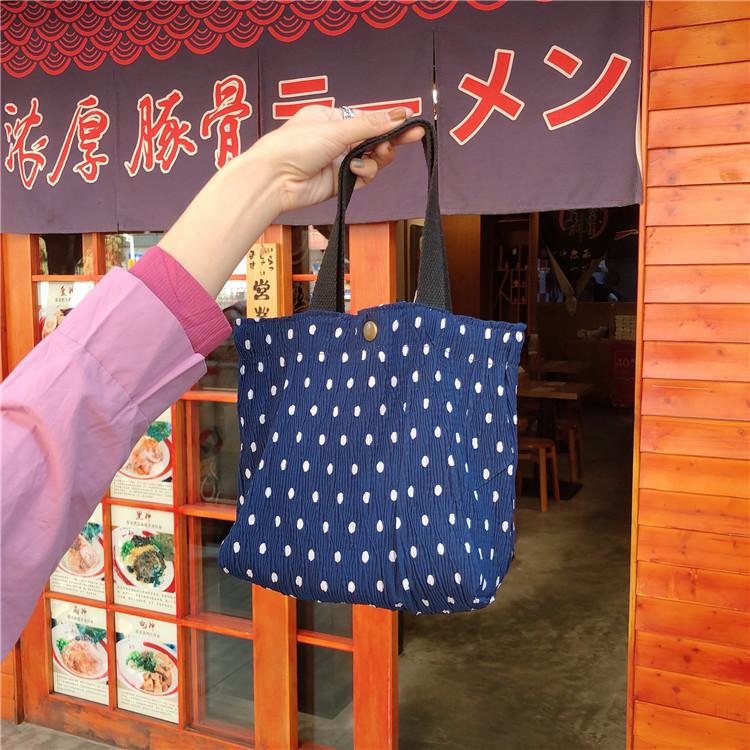 Корейская версия модной холщовой сумки знаменитость из Интернета маленькая свежая сумка для бенто повседневная литературная сумочка темперамента