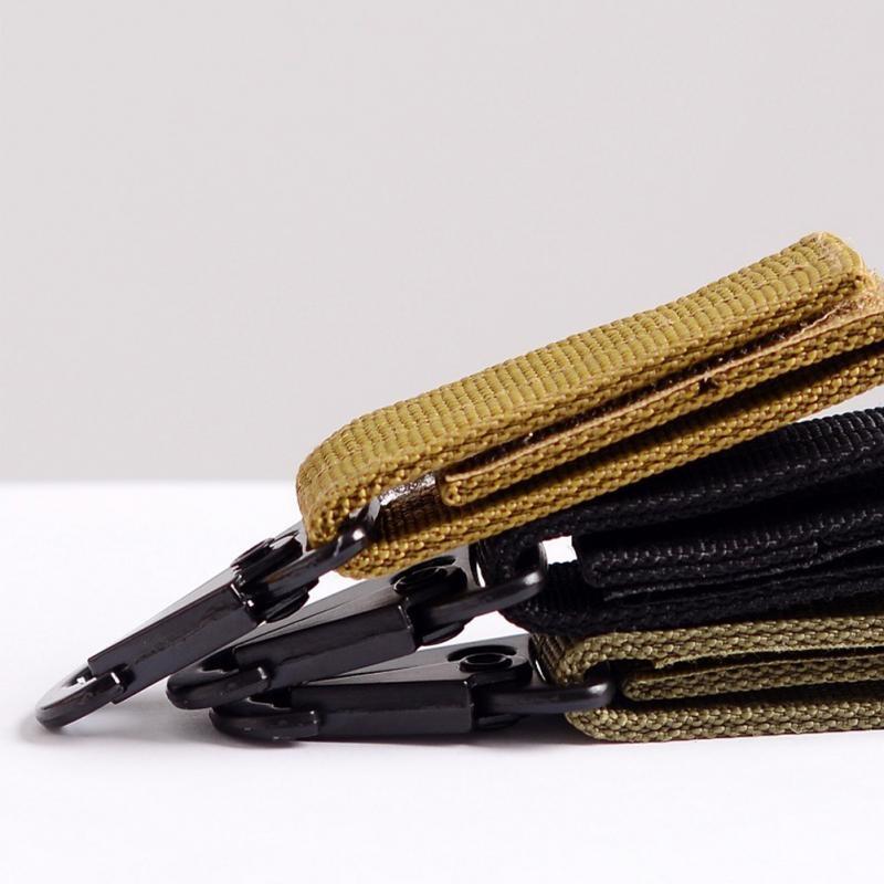 Climb Accessory Carabiner High Strength Nylon Tactical Backpack Key Hook Webbing Buckle Hanging System Belt Buckle Hanging