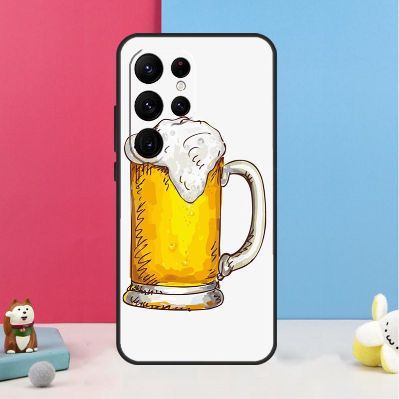 Чехол-кружка для пива для Samsung Galaxy S26 S25 Ultra S20 S21 S22 S23 S24 Plus S10 S25 FE Задняя крышка