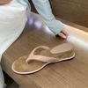 2025 New Summer Clip Toe Women Slippers Fashion Wedges Heel Shoes Beach Vacation Female Flip Flop